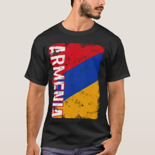 Camiseta Armênio Orgulho Armênio Sinalizador Raiz Herança