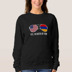 Camiseta Armênio Sinalizador dos EUA Óculos sunitas America