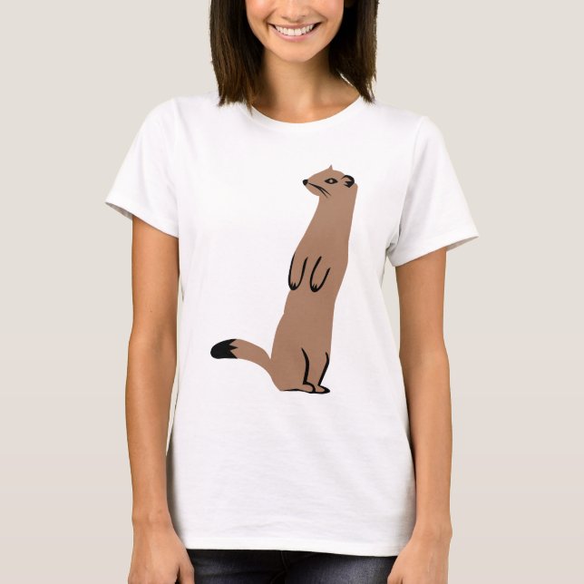 Camiseta Arminho - Stoat - doninhas (Frente)