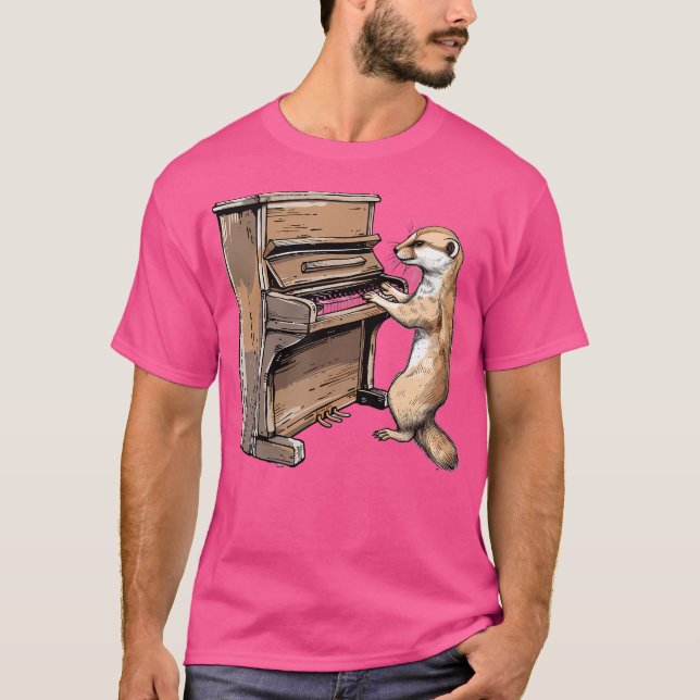 Camiseta Arminho Tocando Piano (Frente)