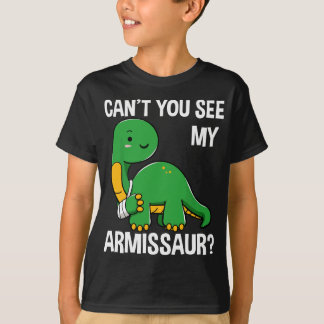 Camiseta Armissaur Quebrado Osso Ferimento Dinossauro Recup