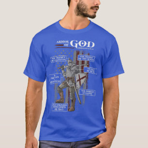 Camiseta Armor de Deus Ephesianos 6 10 18 Bíblia Verso Prem