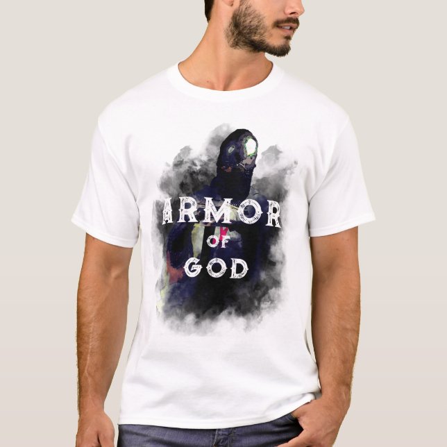 Camiseta Armor de Deus, Espiritual Religioso Cristão (Frente)