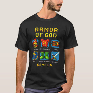 Camiseta Armor of God Pixel Faith Christian Video Game Game