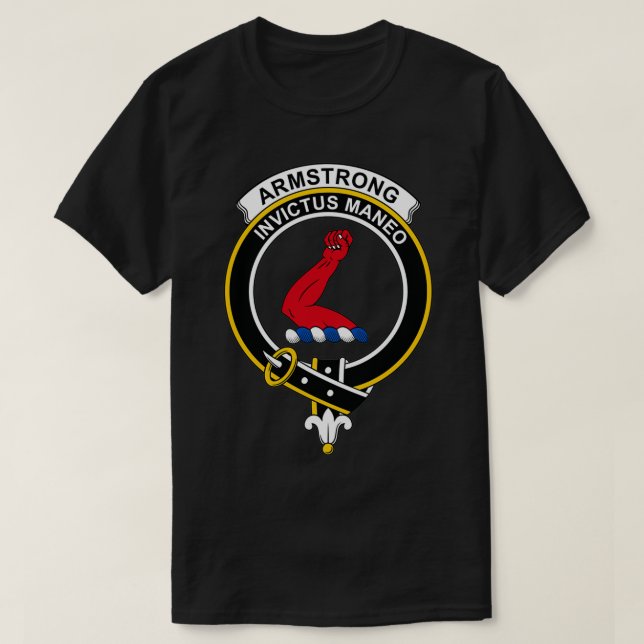 Camiseta Armstrong Crest Tartan Clan Scottish Clan (Frente do Design)