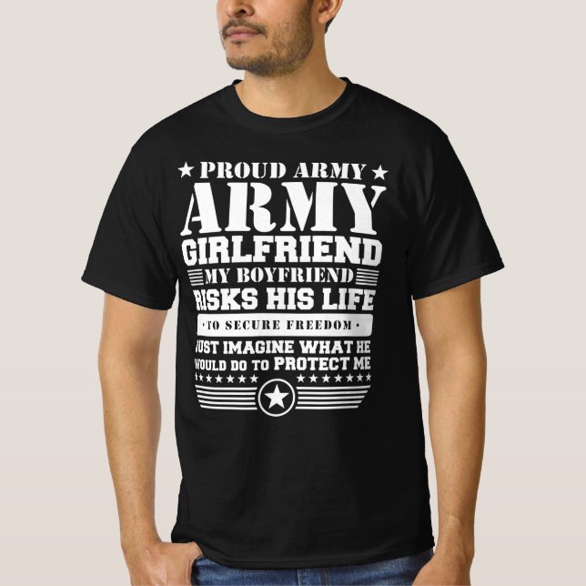 Camiseta army girlfriend quotes (Frente)