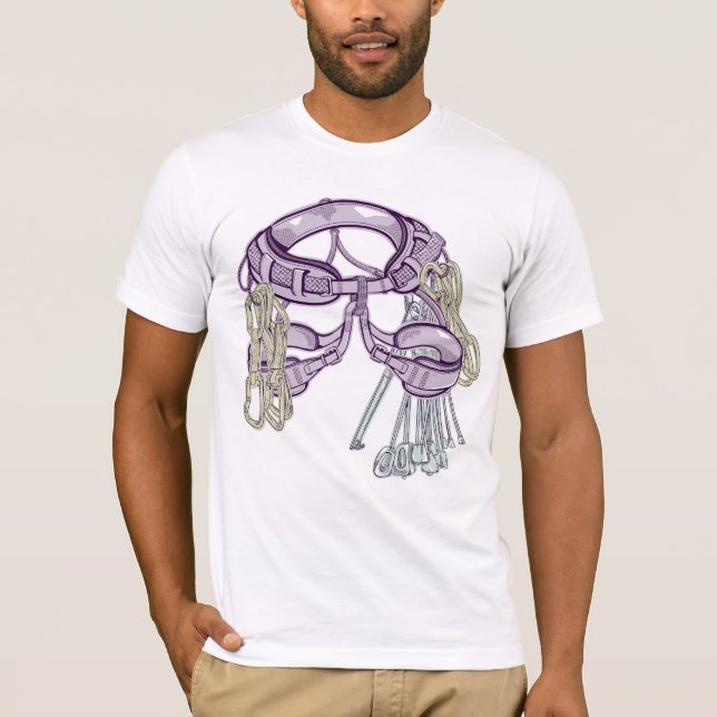 Camiseta Arnês e equipamento para trepagem (Frente)