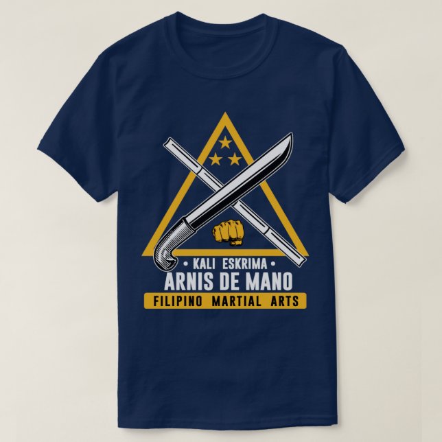 Camiseta Arnis De Mano Kali Eskrima Filipino Arte Marcial (Frente do Design)