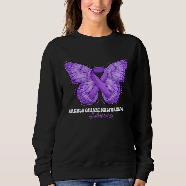 Camiseta Arnold Chiari Malformation Awareness Month Purple  (Frente)