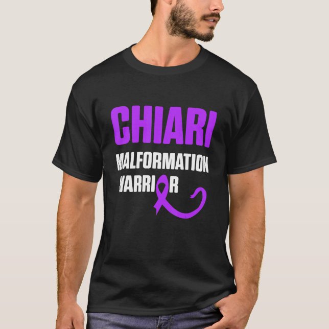 Camiseta Arnold Chiari Malformation Guerreiro Combater Cons (Frente)