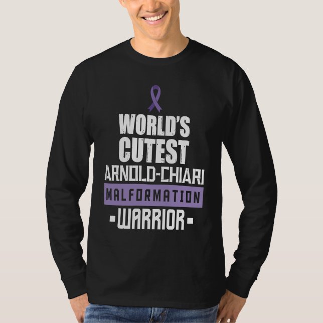 Camiseta Arnold Chiari Malformation Warrior Cutest Awarenes (Frente)