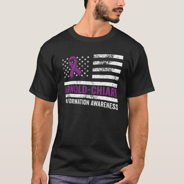 Camiseta Arnold Chiari Malformation Warrior Plan Awareness (Frente)