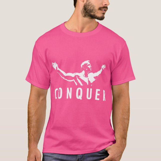 Camiseta Arnold Schwarzenegger Conquer gift (Frente)
