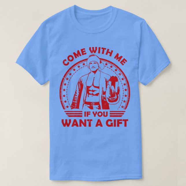 Camiseta Arnold Schwarzenegger Venha Comigo Se Quiser Um G (Frente do Design)