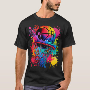 Camiseta Aro de Basquete com Rede Para Meninos e Homens n G