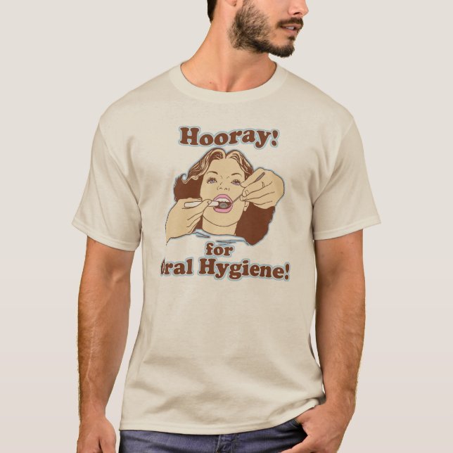 Camiseta ARO engraçado do higienista do dentista (Frente)