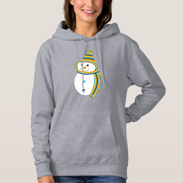 Camiseta AroAce Sunset Pride Flag Snowman Snowman (Frente)