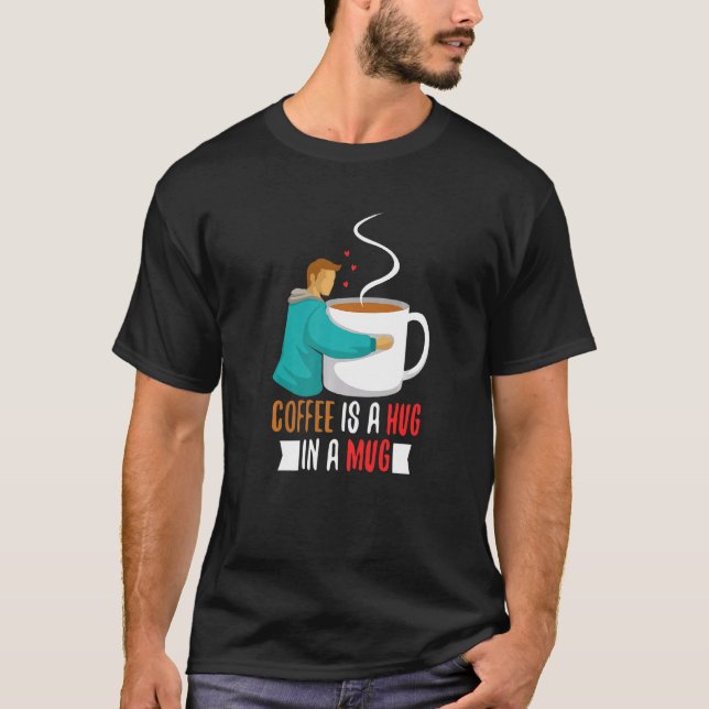 Camiseta Aroma Café com Leite Espresso Abraço Caneca Amor Q (Frente)