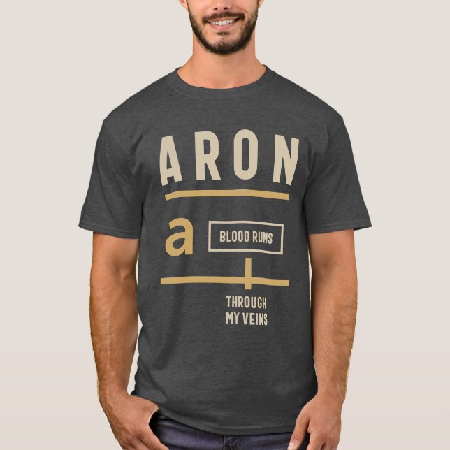 Camiseta Aron Personalizado Name (Frente)