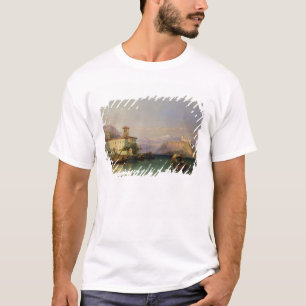 Camiseta Arona e o castelo de Angera, lago Maggiore, 185