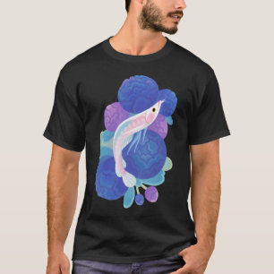 Camiseta Arowana e peônia