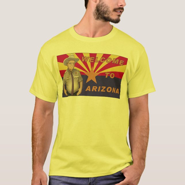 Camiseta Arpaio: Boa vinda à arizona (Frente)