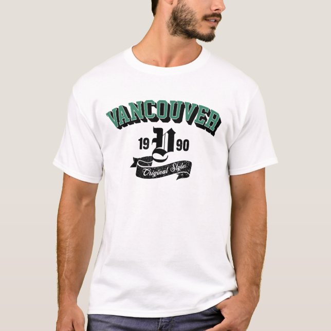 Camiseta Arqueada Estilo Original de Vancouver (Frente)