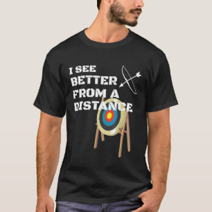 Camiseta Arqueiros Engraçados Eu Vejo Melhor A Distância