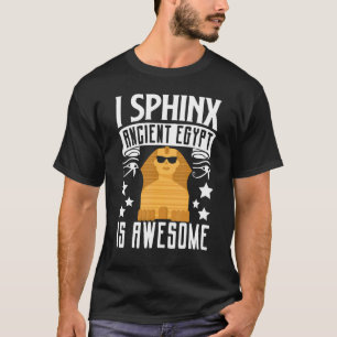 Camiseta Arqueologia Egiptólogo Faraó I Esfinge Antiga