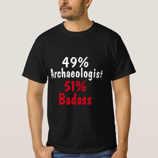 Camiseta Arqueologista Badass (Frente)