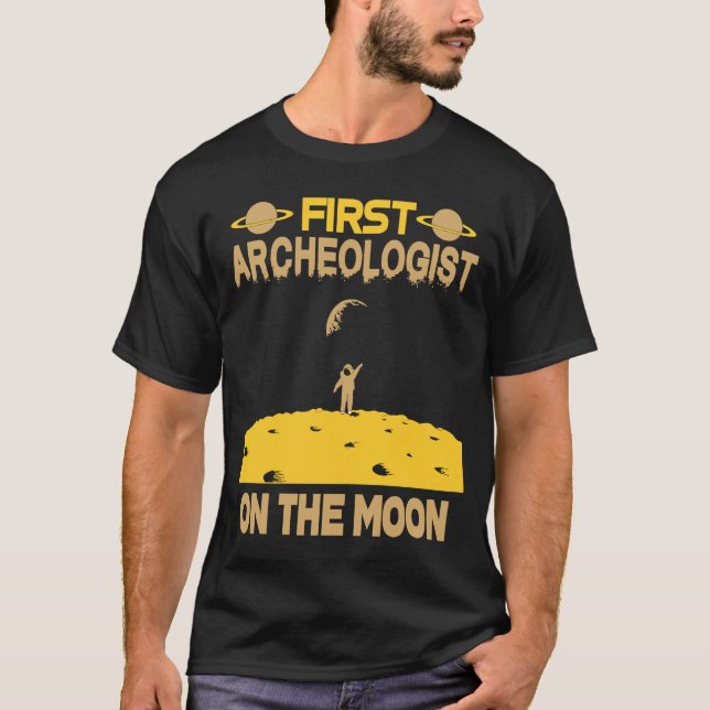 Camiseta Arqueólogo Na Lua (Frente)