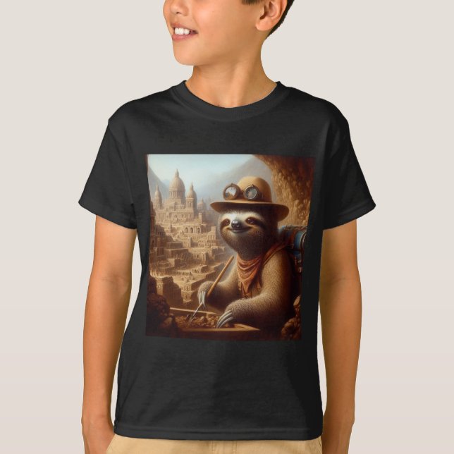 Camiseta Arqueólogo Sloth (Frente)