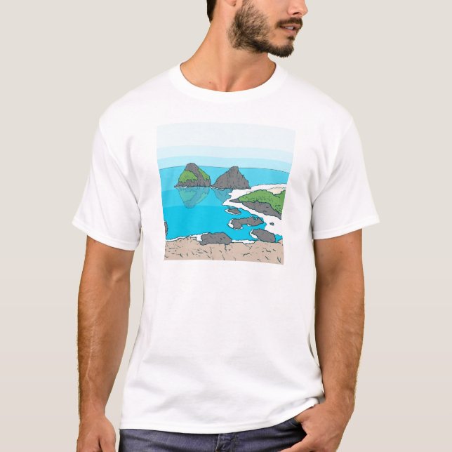 Camiseta Arquipélago de Fernando de Noronha - Brasil (Frente)