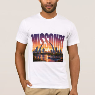 Camiseta Arquipélago do Rio Missouri Gateway Arch