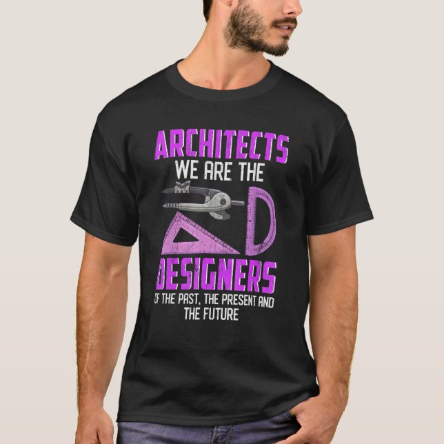 Camiseta Arquiteto baseado na arquitetura do arquiteto (Frente)
