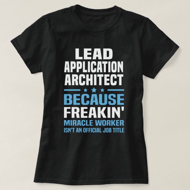 Camiseta Arquiteto de aplicativos líder (Frente do Design)