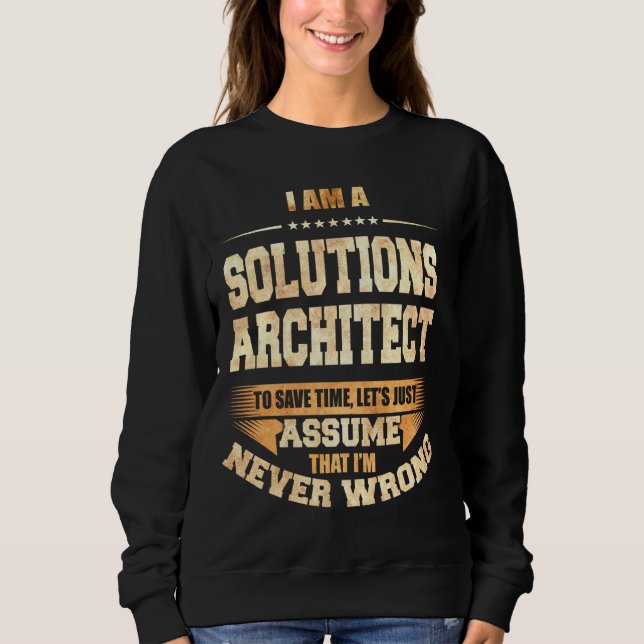 Camiseta Arquiteto de soluções para economizar tempo Eu nun (Frente)