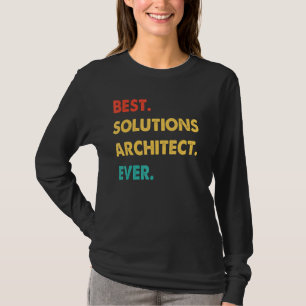 Camiseta Arquiteto de soluções retrô melhor arquiteto de so