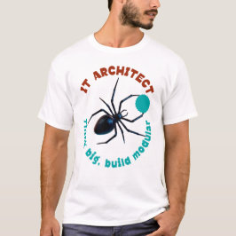 Camiseta Arquiteto de TI Viúva Negra Modular Engraçado