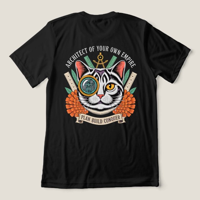 Camiseta Arquiteto do Seu Próprio Império Motivação Empoder (Verso do Design )