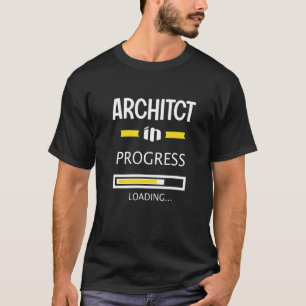 Camiseta Arquiteto em andamento Profissão de Trabalho Homen