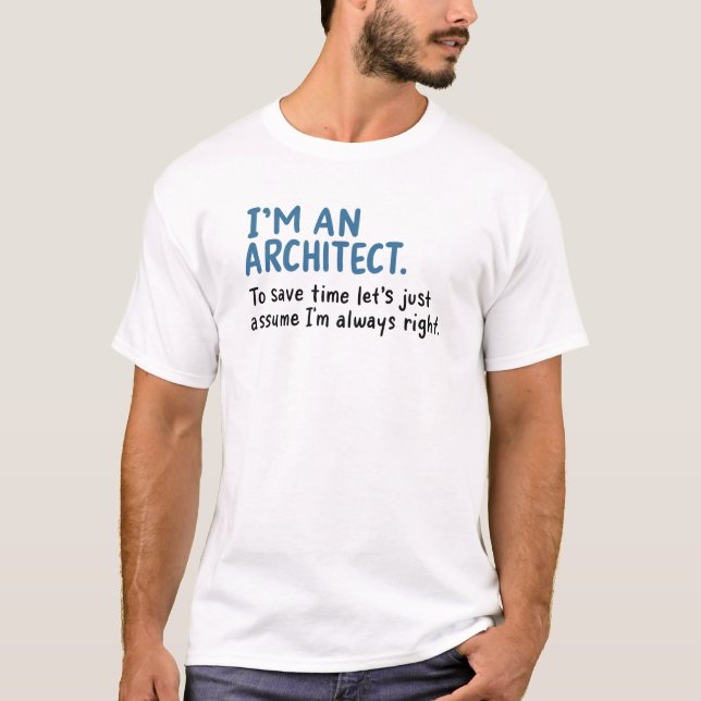 Camiseta Arquiteto - Eu Sou Um Arquiteto (Frente)