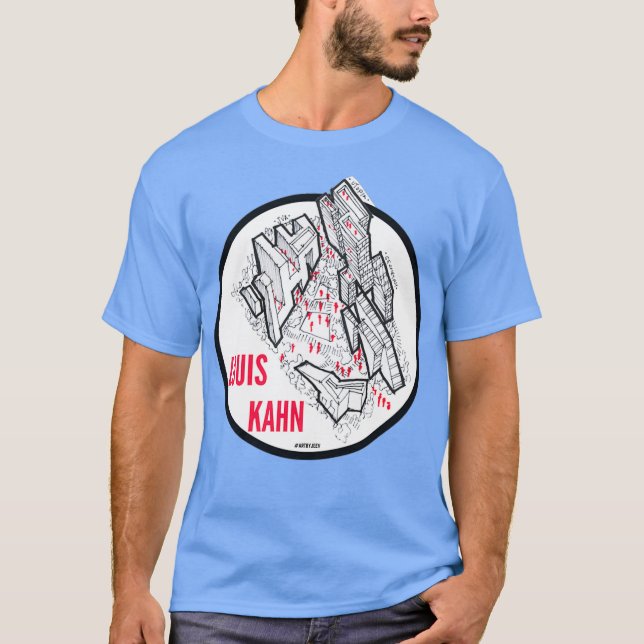 Camiseta Arquiteto Idea Louis Kahn _por JEEVDESIGNS_ (Frente)