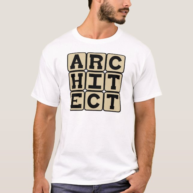 Camiseta Arquiteto, Projetista de Edifícios (Frente)