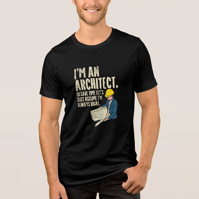 Camiseta Arquiteto - Sou arquiteto (Frente)