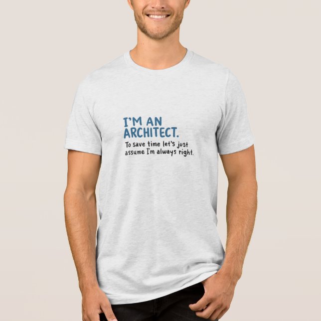 Camiseta Arquiteto - Sou arquiteto (Frente)