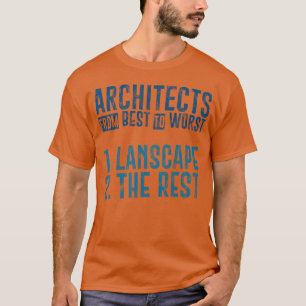 Camiseta Arquitetos De Melhor Para Pior 1 Paisagem engraçad