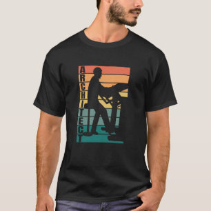 Camiseta Arquitetura arquitetônica do interior do projeto u