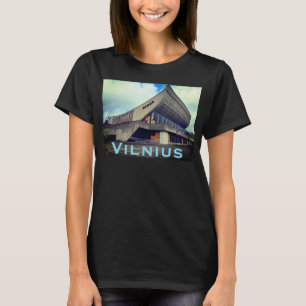 Camiseta Arquitetura brutalista soviética em Vilnius - Litu