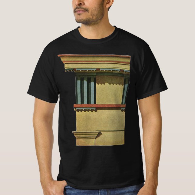 Camiseta Arquitetura Clássica Vintage, Entablamento de Temp (Frente)